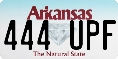 AR license plate 444UPF