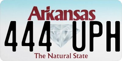 AR license plate 444UPH