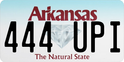 AR license plate 444UPI