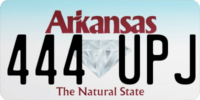 AR license plate 444UPJ