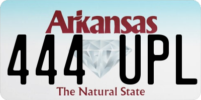 AR license plate 444UPL