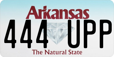 AR license plate 444UPP