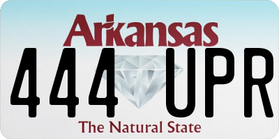 AR license plate 444UPR
