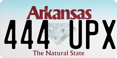 AR license plate 444UPX