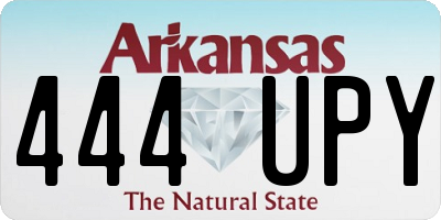 AR license plate 444UPY