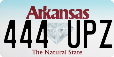 AR license plate 444UPZ