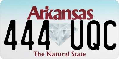 AR license plate 444UQC