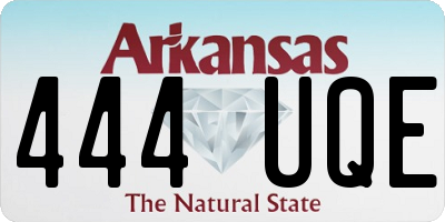 AR license plate 444UQE
