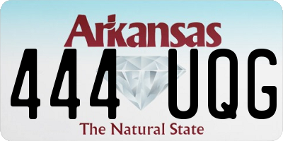 AR license plate 444UQG