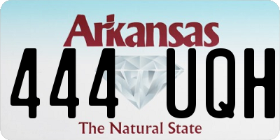 AR license plate 444UQH