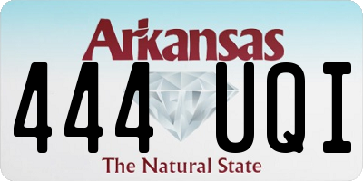 AR license plate 444UQI