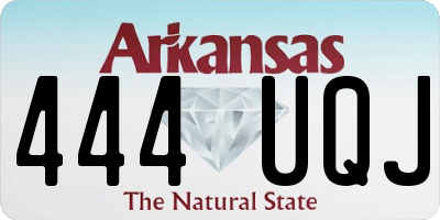 AR license plate 444UQJ