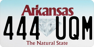 AR license plate 444UQM