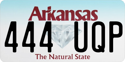 AR license plate 444UQP
