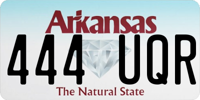 AR license plate 444UQR