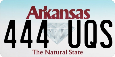 AR license plate 444UQS