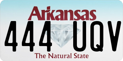 AR license plate 444UQV