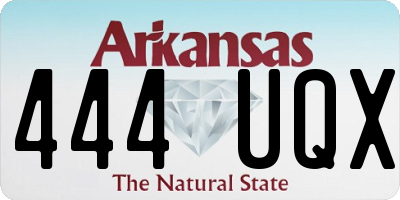 AR license plate 444UQX