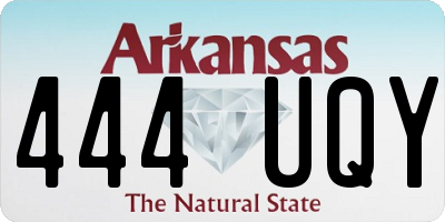 AR license plate 444UQY