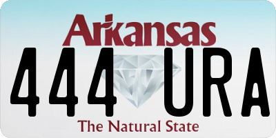 AR license plate 444URA