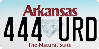 AR license plate 444URD