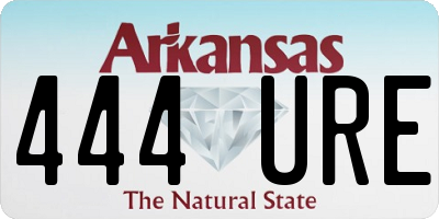 AR license plate 444URE