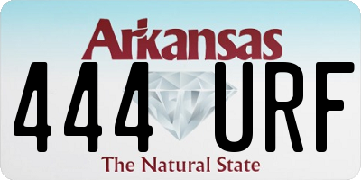 AR license plate 444URF
