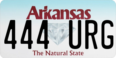 AR license plate 444URG