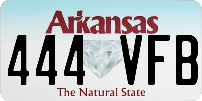 AR license plate 444VFB