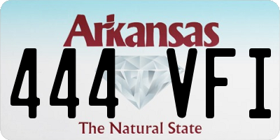 AR license plate 444VFI