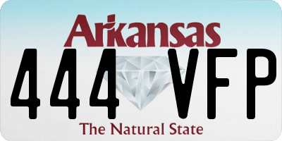AR license plate 444VFP