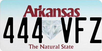 AR license plate 444VFZ