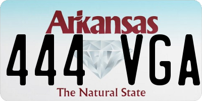 AR license plate 444VGA