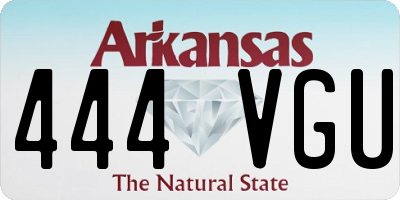 AR license plate 444VGU