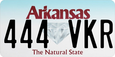 AR license plate 444VKR