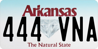 AR license plate 444VNA