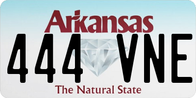 AR license plate 444VNE