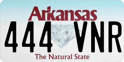 AR license plate 444VNR
