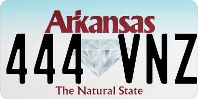 AR license plate 444VNZ