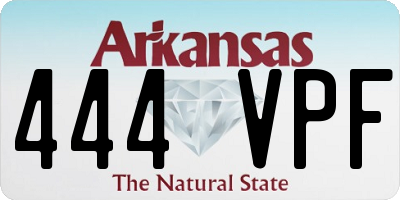 AR license plate 444VPF
