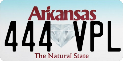 AR license plate 444VPL