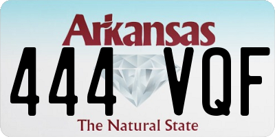 AR license plate 444VQF