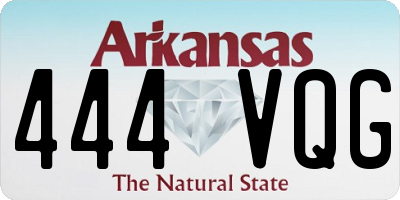 AR license plate 444VQG