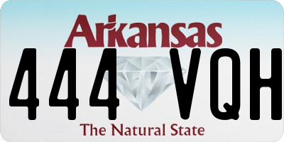 AR license plate 444VQH
