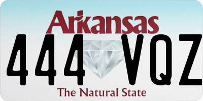AR license plate 444VQZ