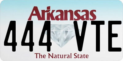 AR license plate 444VTE