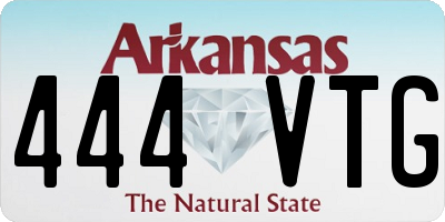 AR license plate 444VTG