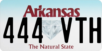 AR license plate 444VTH