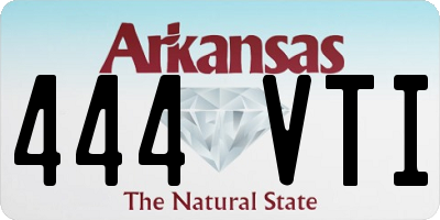 AR license plate 444VTI