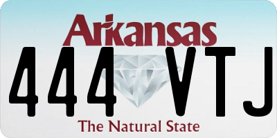 AR license plate 444VTJ